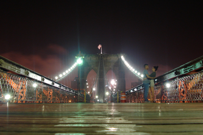 Brooklyn Bridge at night